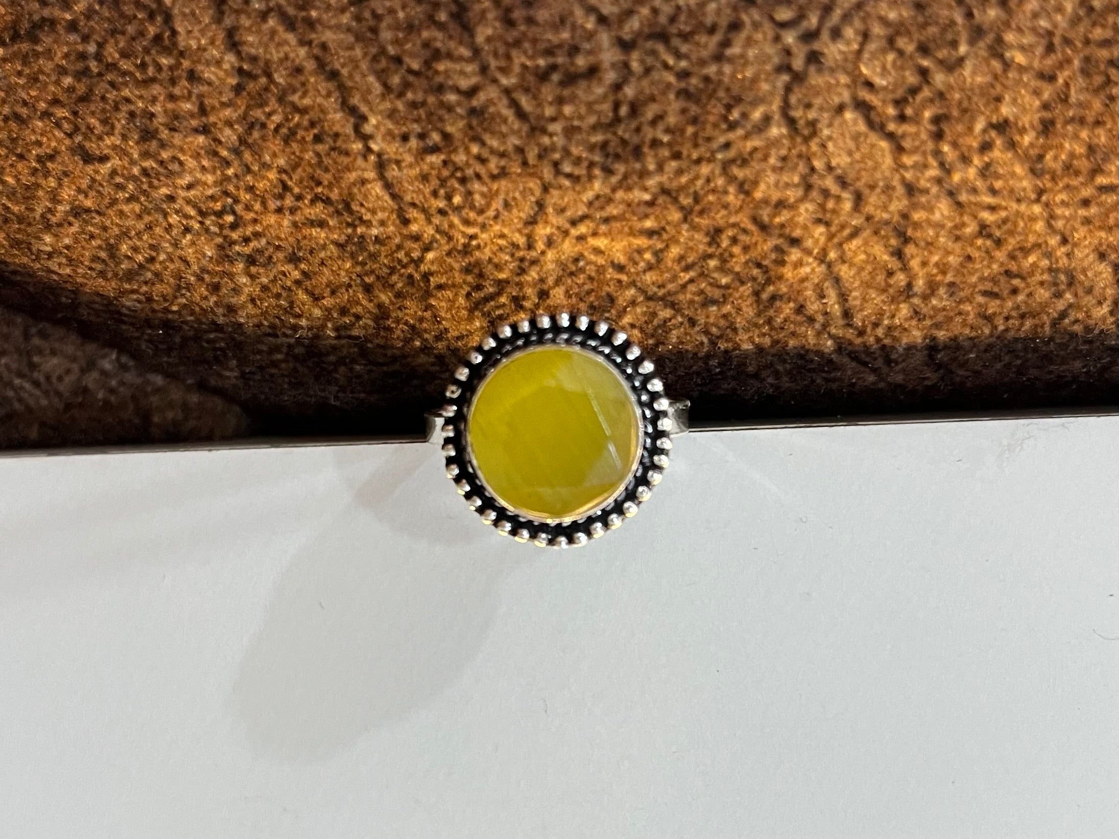 Gem Stone Silver Ring