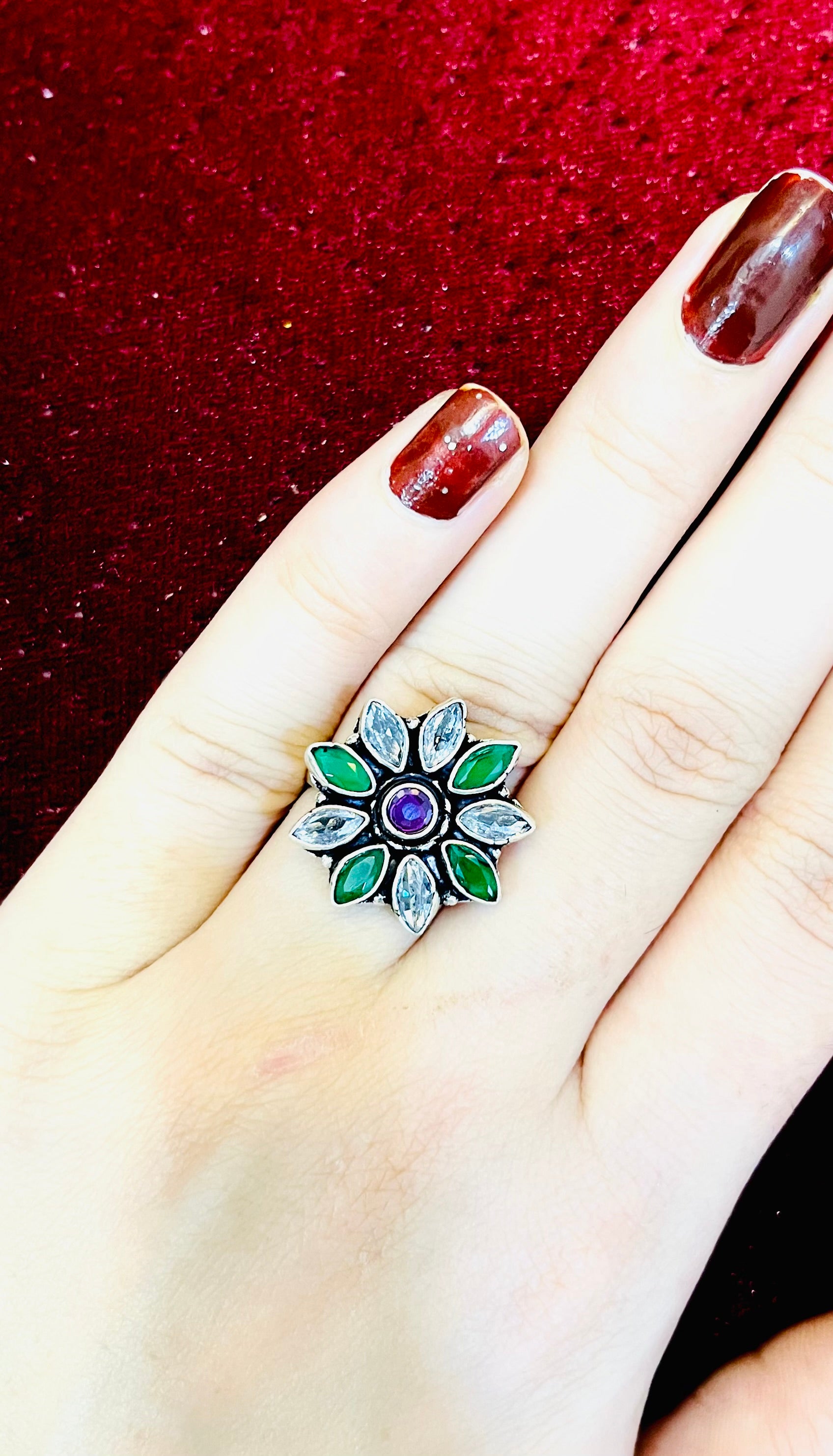 Silver Oxidised Ring